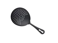 product of Mercer M37028MBK Barfly Julep Strainer 6.5" Welded Handle/Hole 18/8 Steel Core Matte Black