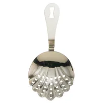 product of Mercer M37029 Barfly Julep Strainer, 7" Length, Welded Handle, Hanging Hole, 18/8 Stainless Steel