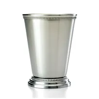 product of Mercer M37032 Barfly Julep Cup, 12 oz, 3-1/2" Top Dia x 4-1/2" H, Footed Base, 18/8 Stainless Steel