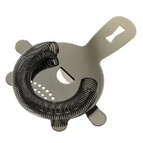 product of Mercer M37071BK Barfly Spring Bar Strainer- 5-5/8", 4-Prong, 18/8 Stainless, Gun-Metal Black