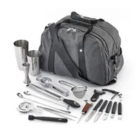 product of Mercer M37103 18/8 Stainless Steel Kit with shaker & strainer, 9-3/8" tong, 11-13/16" spoon, Bag