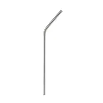 product of Mercer M37111 Barfly Straw – 1/4" Dia x 8.5" Curved 18/8 Steel, Rolled Top Edge, Mirror