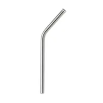 product of Mercer M37117 Barfly Straw – 5/16" Dia x 6.5" Curved, Rolled Edge, 18/8 Steel Mirror