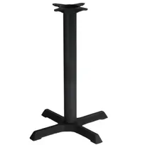 product of Original Wood Seating BS2222 22x22 Inch Dining Height Stamped Steel Table Base, Black Powder Coat Finish