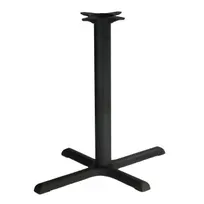 product of Original Wood Seating BS2230 24x30in Dining Height Stamped Steel Table Base, Black Powder Coat