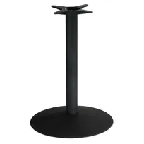 product of Original Wood Seating BS22R 22" Dia. Stamped Steel Table Base, Dining Height, Black Powder Coat Finish