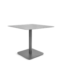 product of Original Wood Seating SOL-T3636 36x36 Aluminum Outdoor Restaurant Table, Anthracite Finish, Metal Base