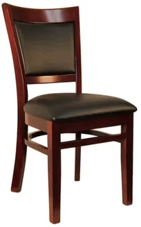 product of Atlanta Booth & Chair W279 Beechwood Restaurant Chair, Wood Seat, Grid Back Style