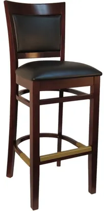product of Atlanta Booth & Chair W279BS Beechwood Barstool, Wood Back, Grid Style, Armless, Legs Base