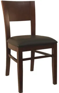 product of Atlanta Booth & Chair W294 Solid Beechwood Black Side Chair Wood Seat & Back