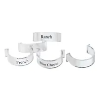 product of Cal-Mil 3300-CLIPSET Assorted Flavor Label Clip Set for Salad Dressing Bottles