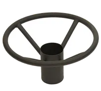 product of Klinger's Trading BFR4 Foot Rest, 4" Column, Powder Coated Cast Iron