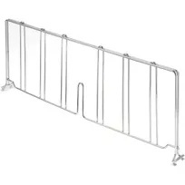product of Klinger's Trading SDIVIDER18-CHROME Wire Shelf Divider, 18"W x 9-1/2"H, Chrome Finish