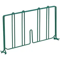 product of Klinger's Trading SDIVIDER24-GREEN Wire Shelf Divider, 24"W x 9-1/2"H, Green Epoxy Coated