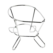 product of Thunder Group CRHH876 Ham Holder, Chrome-Plated Steel Wire, 8-1/2" x 7-1/4" x 6" High Display Stand