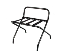 product of Forbes Industries 800-SB Luggage Rack, 24"W x 21"D x 24-1/2"H, 1" Tube Epoxy Sierra Brown Back Bar