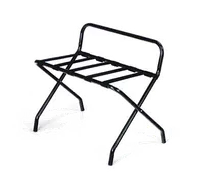product of Forbes Industries 802-SB Luggage Rack – 30"W x 19"D x 26"H Wide Steel, Sierra Brown, Back Bar