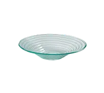 product of American Metalcraft GBG14 14" Round Green Swirled Glass Serving Bowl, 98 oz
