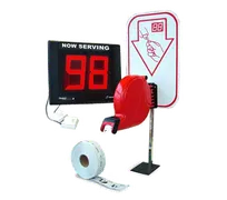product of Omcan USA 10171 Turn-O-Matic Ticket Dispenser with 2 Digit LED Display, 12v Adapter, 25 ft Wire