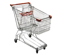 product of Omcan USA 18308 Shopping Cart, 33x20.5x36.5, 110 lb, Silver, Metal, Child Seat, Zinc/Chrome Finish