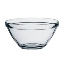 product of Steelite 4934Q273 7" Clear Glass Stack Bowl, 1.0 Qt Round Soda Lime - 1 Dozen
