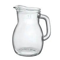 product of Steelite 4971Q599 Bistrot Glass Pitcher, 1.25 Qt, 5.875" x 7.5", Glass, With Handle, No Lid, 6/Case