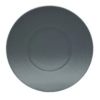 product of Steelite 6151B445 - Medium Well Gourmet 11.25" Round Willow Glass Smoke Finish Plate, Glass Dinnerware, Sold per Dozen