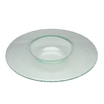 product of Steelite 6506G244 Creations Float Glass Serving Bowl, 11-14in Diameter, 8 oz Clear Round Glass, 1 Dozen