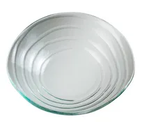 product of Steelite 6506G337 Blue Glass Serving Bowl, 10.25", 20 Oz, Round Ripple, 8-10", Glass, Sold per Case of 10