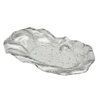 product of Steelite 6525B421 Venus Glass Plate, 12.25x7.5, Free Form, Flowing Elegance, 1 Dozen