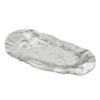 product of Steelite 6525B422 Venus Glass Plate, 9.75" x 5.5", Free-Form, Elegant Design, 1 Dozen