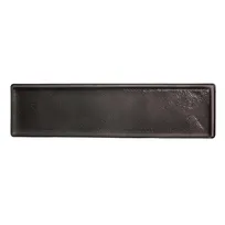 product of Steelite GS196649 Mid Modern Serving Platter, 24.25" x 6.5", Rectangle, Glass, Solid Dark Grey