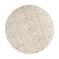 product of Steelite GS196653 My Glass Studio 13" Round Two-Tone Cream/Dark Grey Glass Cake Plate, Sold per Case