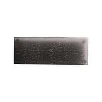 product of Steelite GS196663 Mid Modern 14" Rectangular Glass Serving Platter, Dark Grey Cream, Glass, Sold per Case