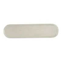 product of Steelite GS196696 Oval Glass Serving Platter, 20.5 x 5.125, Crackle Cream Finish, 1/Case