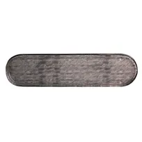 product of Steelite GS196697 Oval Glass Serving Platter, 20.5x5.125, Dark Grey Crackle, Glass, 1/Case