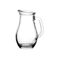 product of Steelite P80102 Clear Glass Restaurant Water Pitcher, 34 oz, Soda Lime, 8-7/8" H