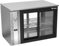 product of Victory VBB48HC-F-GS-PT-S 48" Pass-Thru Back Bar Refrigerator, 15.139 cu. ft., Stainless Steel, 4 Sliding Glass Doors
