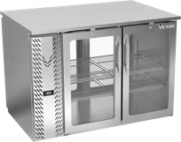 product of Victory VBB48HC-FG-PT-S 48" Pass-Thru Back Bar Refrigerator, Stainless Steel, 4 Glass Doors, 15.139 cu. ft., 115V