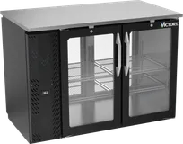 product of Victory VBBN48HC-FG-PT-B Back Bar Cooler 48"W x 28‑3/4"D x 34"H 12.56 cu ft Black 4 Doors LED R290
