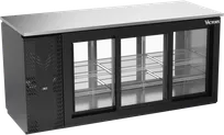 product of Victory VBBN72HC-F-GS-PT-B Bar Cooler, 72"W x 27"D x 34"H, 19.6ft, Black, 6 Glass Doors, R290, 115V
