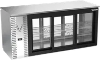 product of Victory VBBN72HC-F-GS-PT-S 72" Pass-Thru Back Bar Refrigerator, Stainless Steel, 6 Sliding Glass Doors, 19.618 cu. ft., 115V