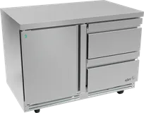 product of Asber AUTR-48-D2-P 48" 2-Drawer Undercounter Fridge, Stainless Steel, Front Breathing, 16.7 cu. ft.