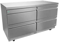 product of Asber AUTR 60 D4 P 60" 4-Drawer Undercounter Refrigerator, Stainless, Front Breathing, 20.6 cu. ft.