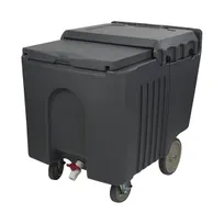 product of Concasse MCEQCH110 Ice Caddy 23" W x 31-1/2" D x 29-1/4" H Black 100-199 lb Hinged Insulated Cover