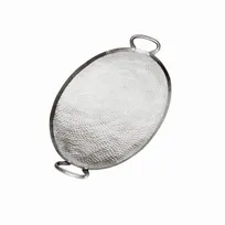 product of American Metalcraft G23 Griddle, Oval 23-3/4" x 13-3/4" x 1-3/4" Stainless Steel Hammered Finish