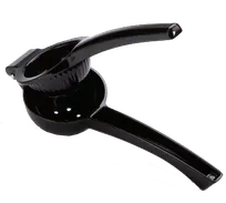 product of American Metalcraft LSB3 Lemon Squeezer - 8-1/2" L x 2⅞" W x 2⅜" H Black Lacquer Finish, Oversized Holes