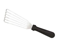 product of American Metalcraft PSFSP Fish Spatula, 6-1/2" x 2-7/8" Slotted Steel Blade, Black Plastic Handle
