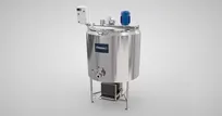 product of Finamac TM 600 SINGLEPHASE Pasteurizer, 600 L Vat, 220V 1kW, 2" SMS Tap, Controller, Cooling