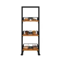 product of Koolmore KM-SDW-3SOP - 12"x12"x31" Wooden Bakery Display Case, 3 Eucalyptus Shelves, Painted Finish